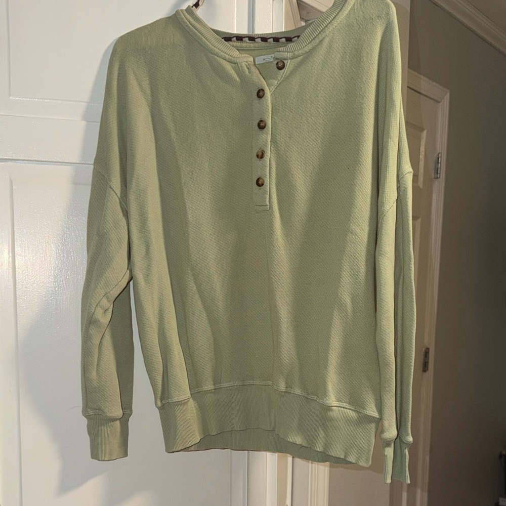 Maurices Green Button-Up Sweater